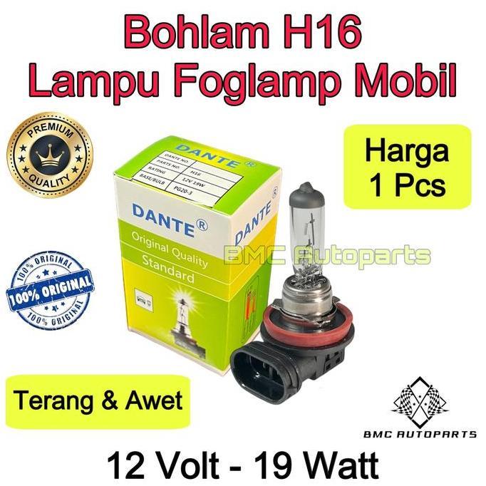 DR173 >> Bohlam Halogen H16 12V 19W - Lampu Kabut / Foglamp Mobil H16 Dante