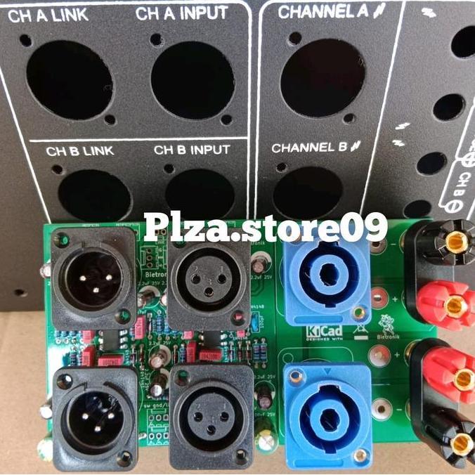 Bok power amplifier N9000 komplit kit panel depan belakang Box power n9000 lengkap kit depan belakan