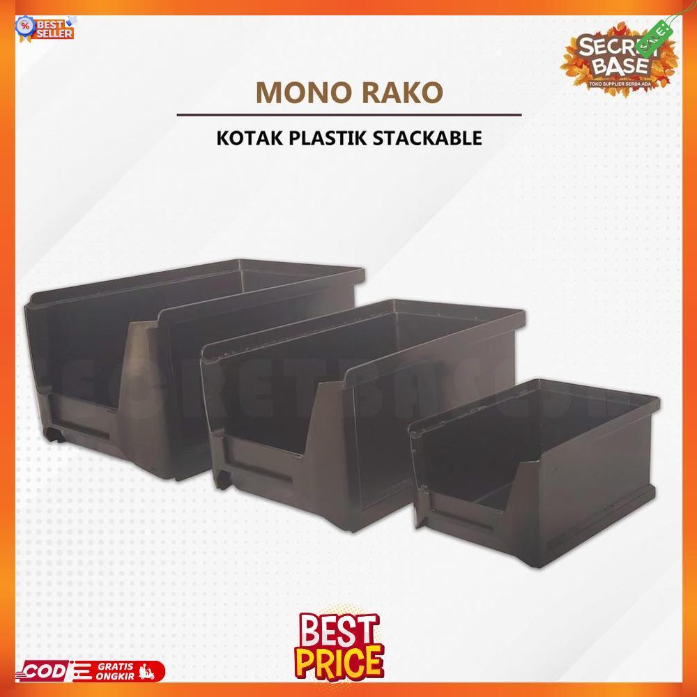 MONO RAKO - Kotak Plastik Stackable / Rak Susun / Rak Komponen / Box Organizer Mini