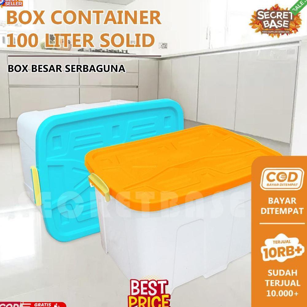 BOX CONTAINER 100 LITER + RODA - Kontainer Box / Container Box