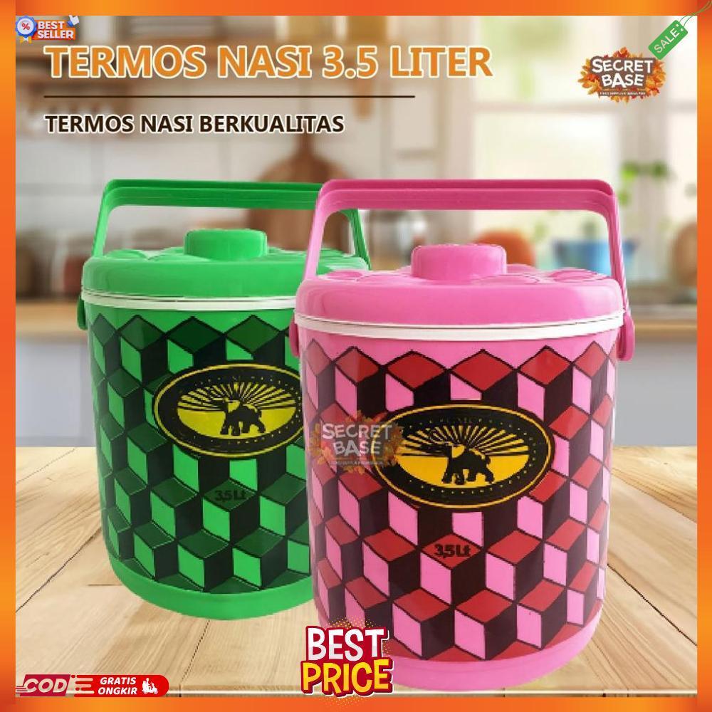 TERMOS NASI 3,5 LITER - Termos Es Batu Tahan Lama / Rice Bucket / Tempat Nasi 3,5L
