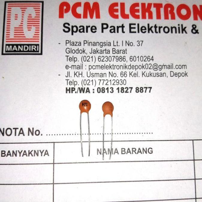 KAPASITOR KERAMIK CERAMIC 820PF 820 PIKO FARAD 821 PCMED