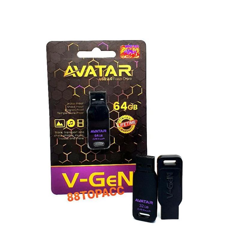 Flashdisk Vgen Avatar 8GB 16GB 32GB 64GB 128GB / USB Flashdisk V Gen Original / Flash Disk V-gen