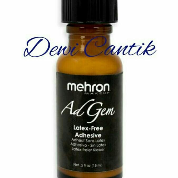 Mehron Adgem Latex-Free Adhesive 15Ml - Mehron Lem Bulu Mata Label Hitam