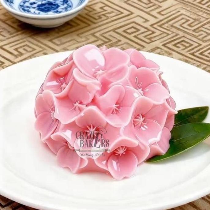 Cetakan Silikon 3D Pudding Mousse Jelly  Hydrangea Flower - Bunga Hydrangea