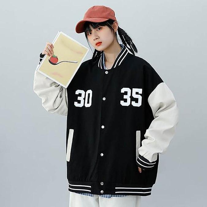 PREMIUM / Jaket Varsity Korea Style Varsity 3035 Tebal Premium