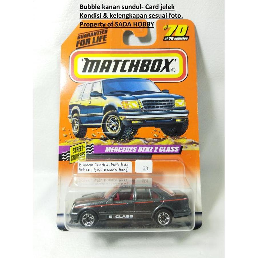 MATCHBOX MERCEDES BENZ E CLASS GREY STREET CRUISERS MIX99