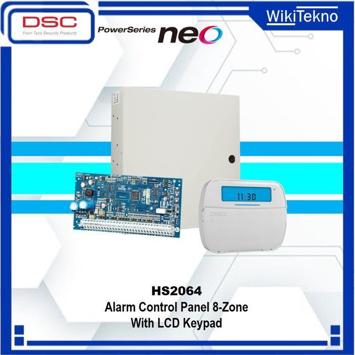 Panel Alarm 8 Zone Dsc Neo Hs2064 + Lcd Keypad New Stok
