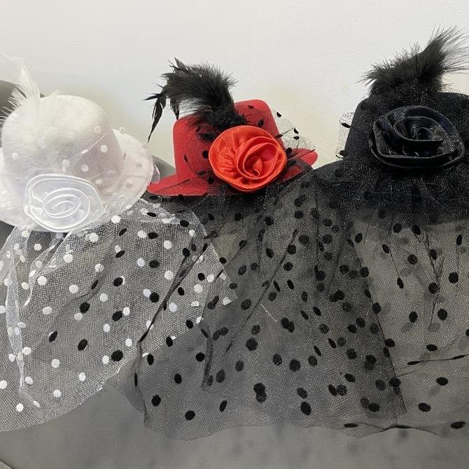 Jepit Topi Hiasan Fascinator Hat Wedding Headpiece Topi Jaring Fascinator Hat  Topi Hiasan Aksesoris