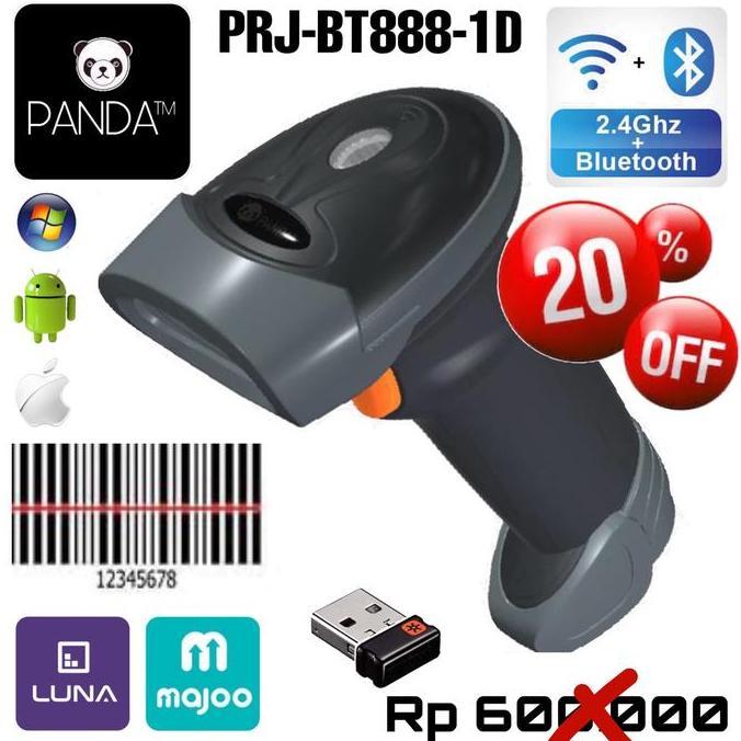 Tint- Wireless Bluetooth Panda Prj-Bt888-1D Laser Bare Scanner Perfomance