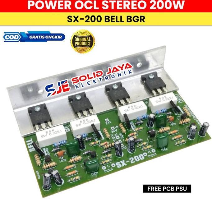 Speak- Kit Power Ocl Stereo System 200W Sx200 Sx 200 Sx-200 Bell Bgr