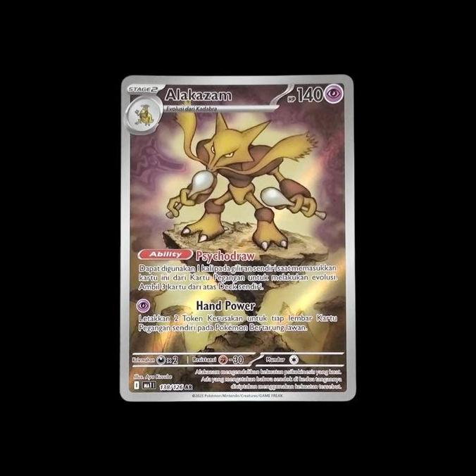 KARTU POKEMON TCG INDONESIA ALAKAZAM 138/126 AR RG99