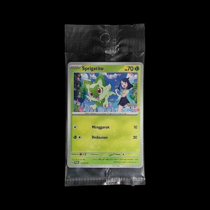 KARTU POKEMON TCG INDONESIA SPRIGATITO PROMO POKEMON SERI HORIZON 172/SV-P RG99