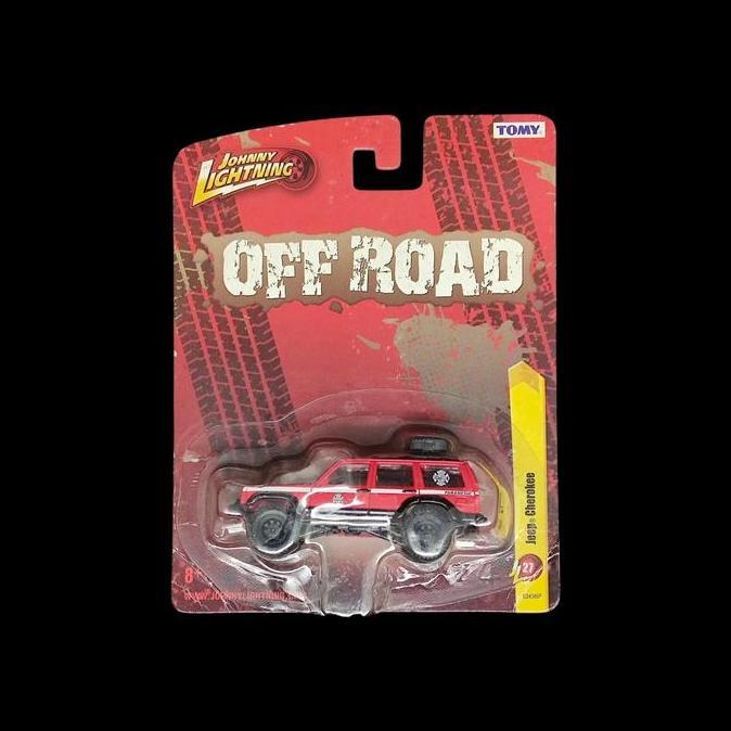 JOHNNY LIGHTNING OFF ROAD JEEP CHEROKE 27 MERAH PARAMEDIC RG99