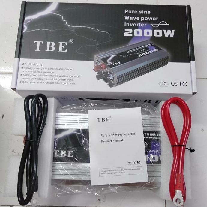 BEBAS ONGKIR - Power Inverter TBE Pure Sine Wave 2000w PSW 2000 watt 2000watt PSW 2 k