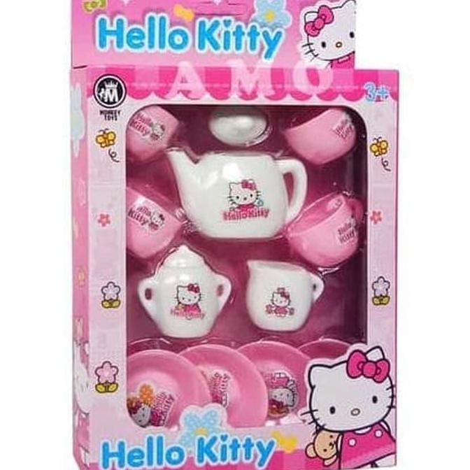 INDA TEA SET HELLO KITTY Mainan