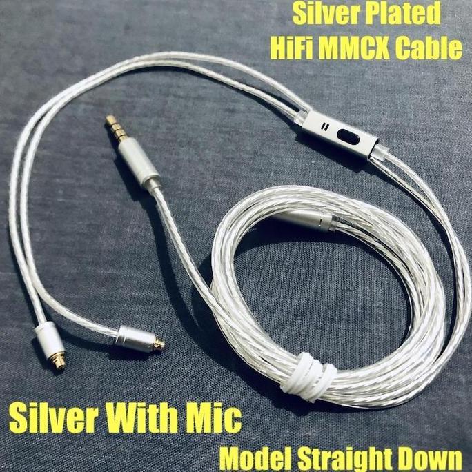 FERA Kabel MMCX Custom HiFi Sound Improved Silver Plated MMCX Pin Cable Replacement