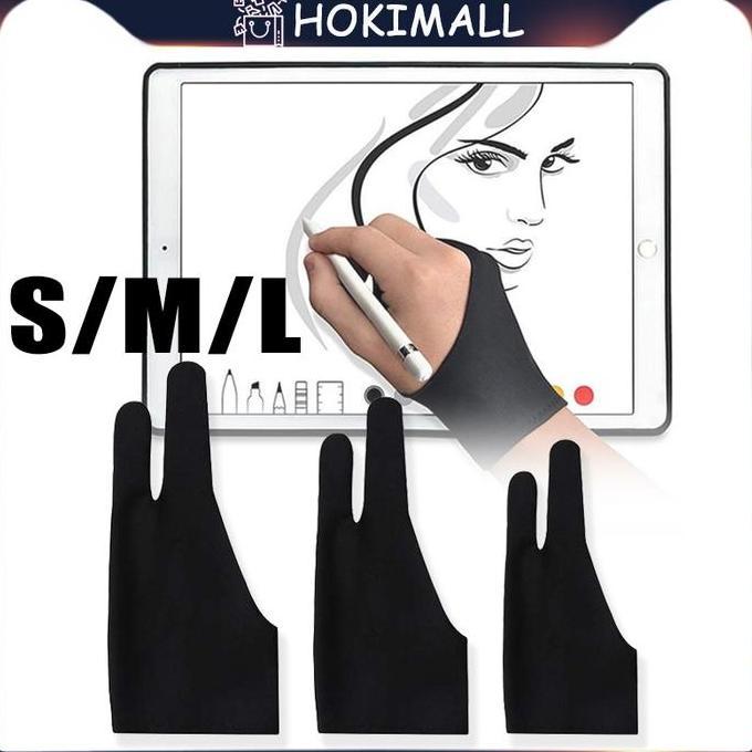 ERT Drawing Glove Sarung Tangan Gambar Artist Drawing 2 finger Untuk Pen Tablet Huion Veik
