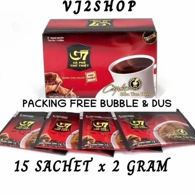 G7 Coffee Vietnam Trung NguYen Black Coffee Instan Kopi Hitam Vietnam Halal