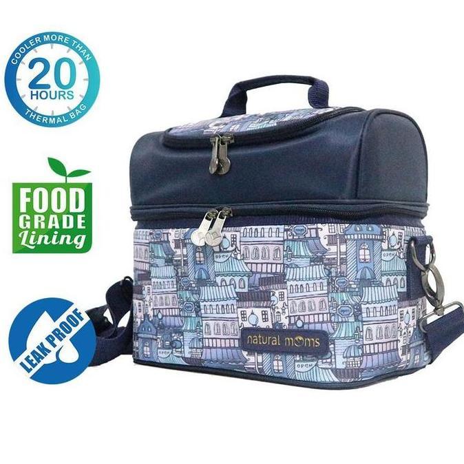 COOLER BAG NATURAL MOMS TOKYO CITY TAS ASI