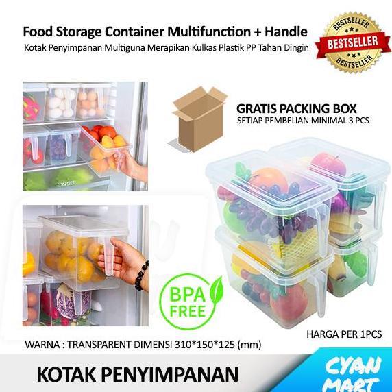 Nice- Kotak Makanan Food Storage Box Container Freezer Rak Kulkas Serbaguna