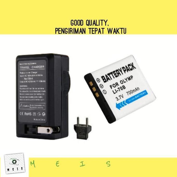 Osc - Baterai & Charger Olympus Vg110 Vg120 Vg130 Vg140 Vg145 Vg150 Vg160 Batre Casan