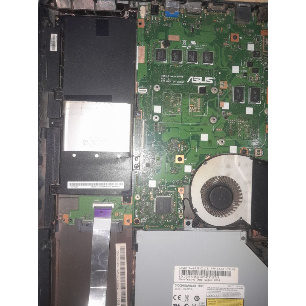 mainboard asus a455l core i5 gen 4 ,nvidia