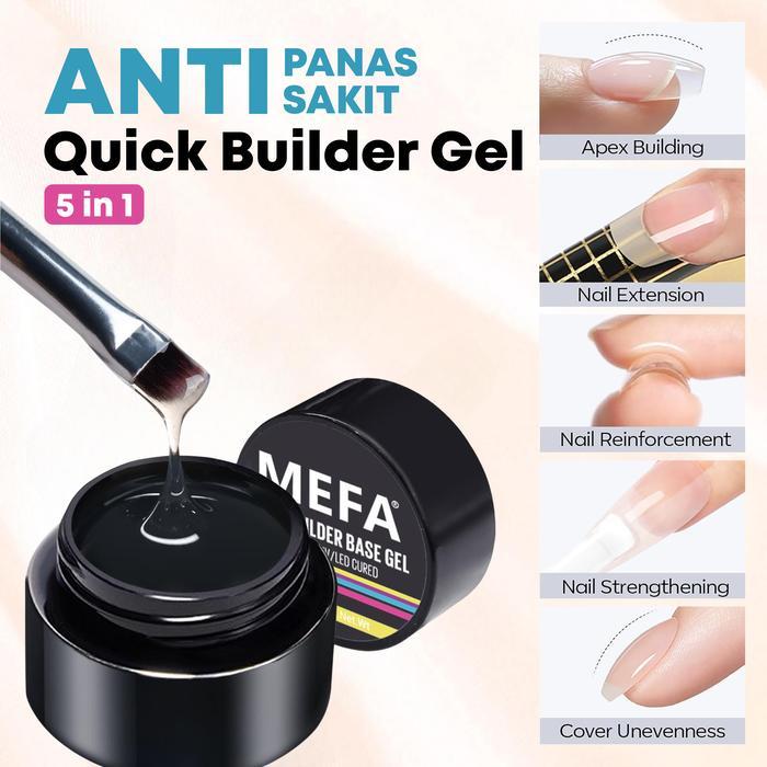 [All-Purpose Modeling Glue]MEFA 5 in 1 Builder Gel 5ml, Colored Builder Gel for Nails Strengthener E