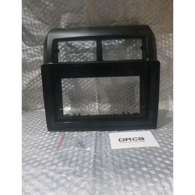 Frame Head Unit Tv Mobil Android 10 Inch Mobil Agya Ayla 2013-2018 Hitam Free Baut Diskon