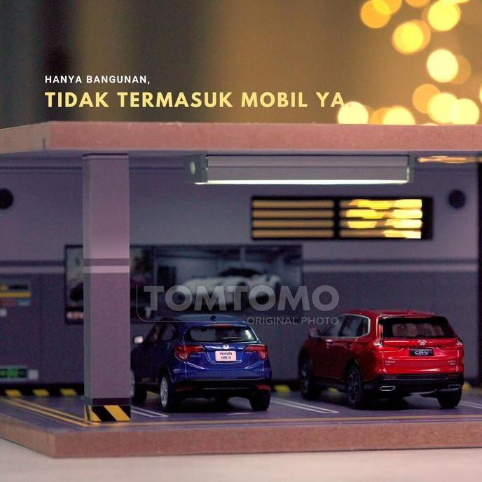 Tomtomo Underground Basement Parking Miniatur Diecast Diorama Parkiran