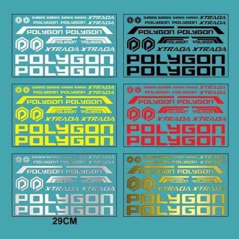 CUTTING STICKER SEPEDA POLYGON XTRADA 1SET 29CM STIKER BIKE X TRADA SIAP KIRIM