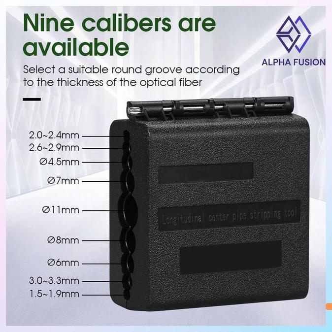 DB110 - Fiber Optic Stripper Slitter Tube 1.5-11mm Pengupas Kabel Fiber Optic Kabel Listrik dan Fibe