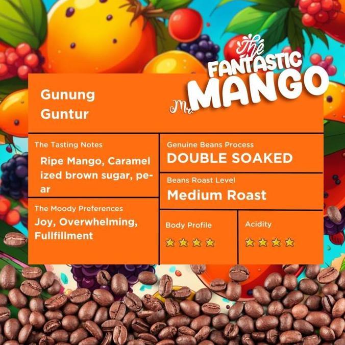 THE FANTASTIC MR MANGO Biji Kopi Arabica- Roasted Coffee Bean ASLI
