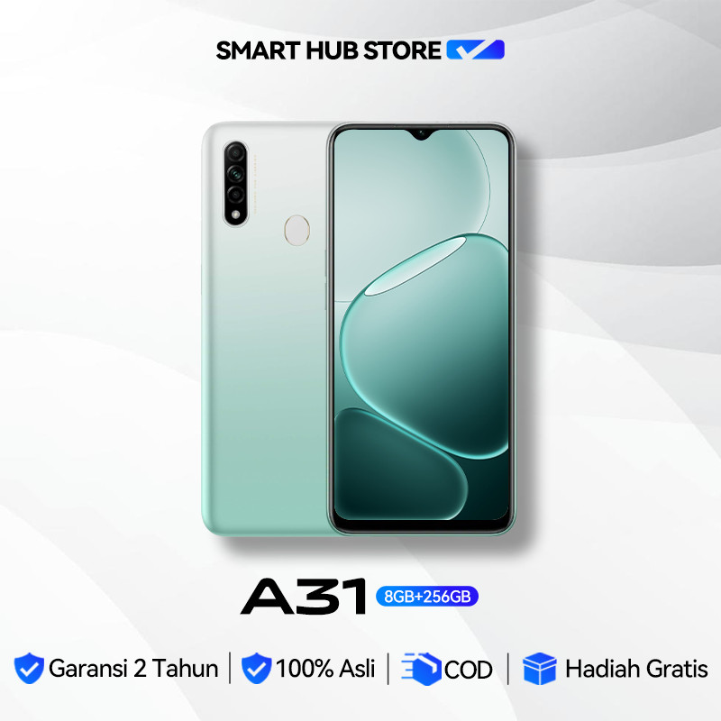 SMARTPHONE A31 RAM 8GB ROM 256GB LAYAR 6.5" ANDROID 4G LTE DUAL SIM GARANSI 2 TAHUN