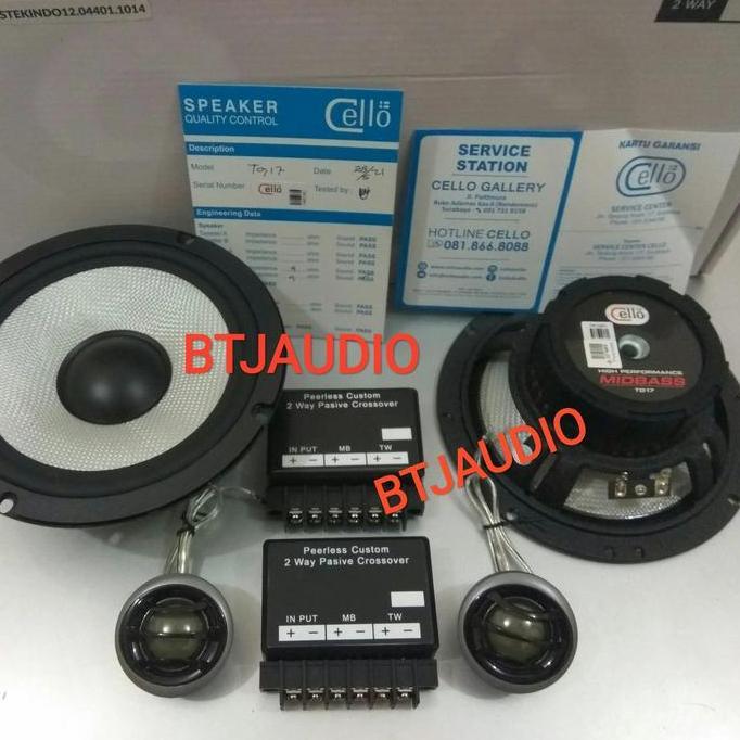 SPEAKER SPLIT/COMPONENT 2 WAY PEERLESS TC5 6,5 INCH (KONDISI 100% BARU