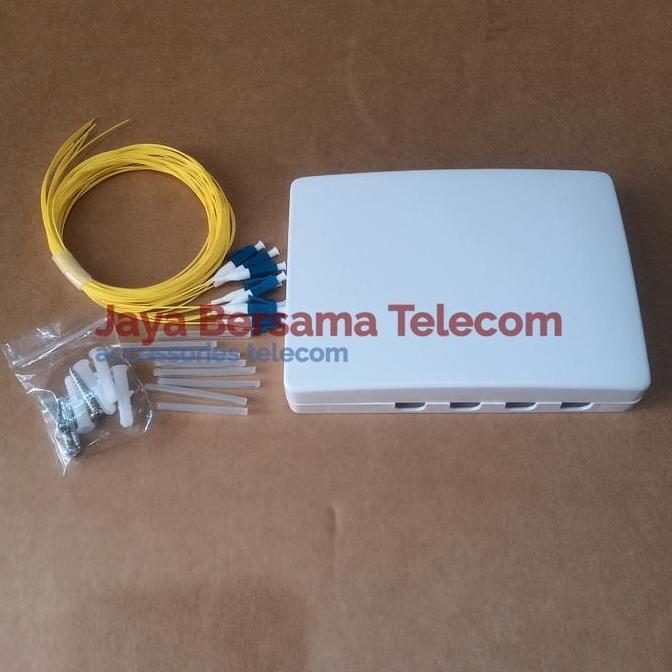 DN51 >> Roset FO 8 Core LC-LC Singlemode Komplit Pigtail + Adapter (Fullset)