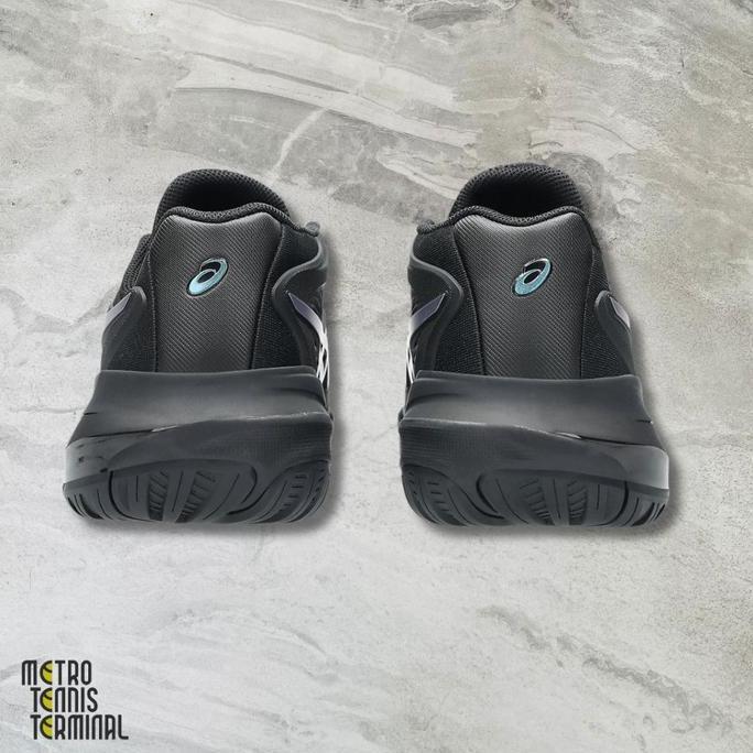 Promo Asics Gel Resolution X Night Energy Women Black / Prism Blue ( Sepatu Tenis Wanita Asics ) Dis