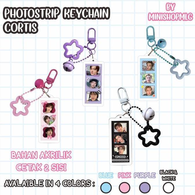 PROMO GANTUNGAN KUNCI CORTIS - KEYCHAIN AKRILIK CORTIS - PHOTOSTRIP KEYCHAIN CORTIS