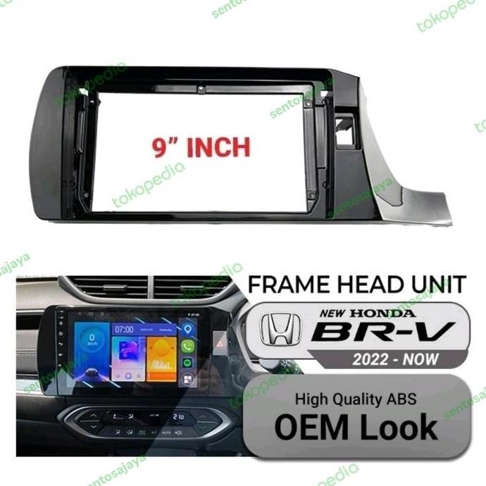 Frame Head Unit Android 9 Inch Honda All New Brv 2022 Baru