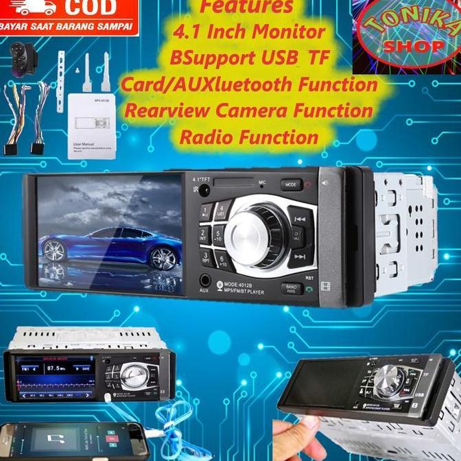 Tape Mobil Audio Head Unit Single Din Mp5 Bluetooth Rearview Lcd 4.1 Harga Spesial