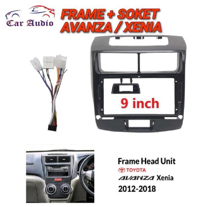Frame Avanza 9 Inch Frame Xenia 9 Inch Frame Head Unit Android Avanza Xenia 9" Inchi Forsale