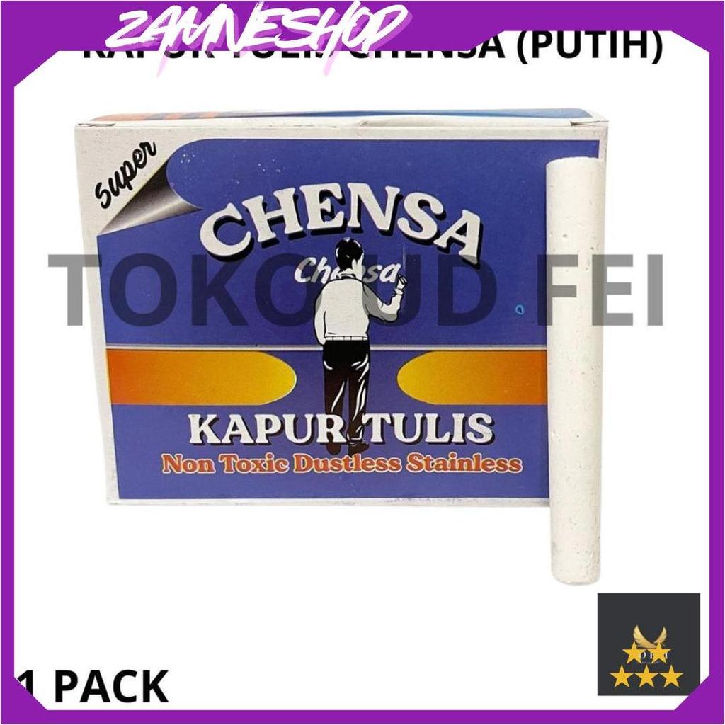 (1 PACK) KAPUR WARNA CHENSA/KAPUR TULIS/KAPUR MURAH/ KAPUR PAPAN TULIS/KAPUR TULIS PUTIH UDF