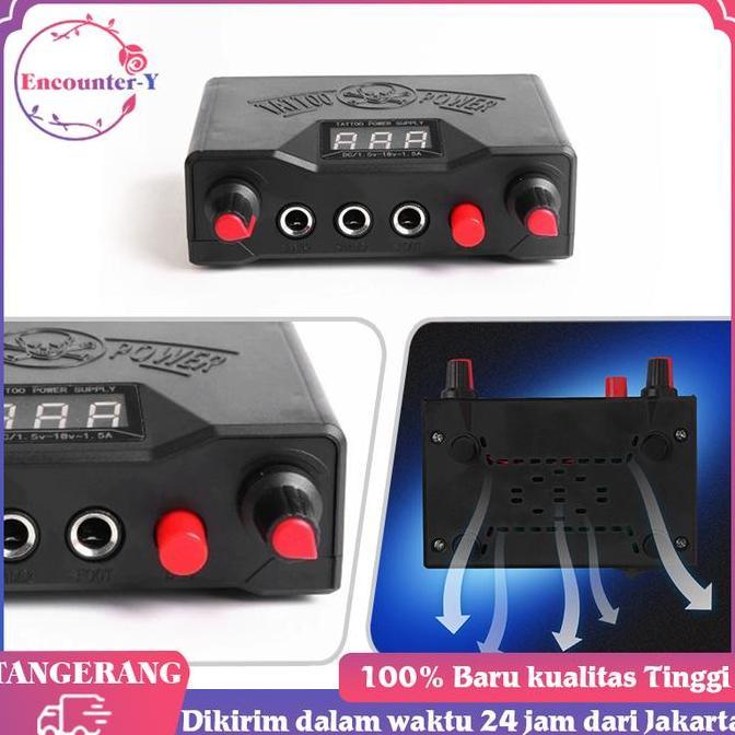 YUTUSAKA Tattoo Power Supply 0-18v Adjustable Power Supply Mesin Tattoo (Hanya Power Supply)
