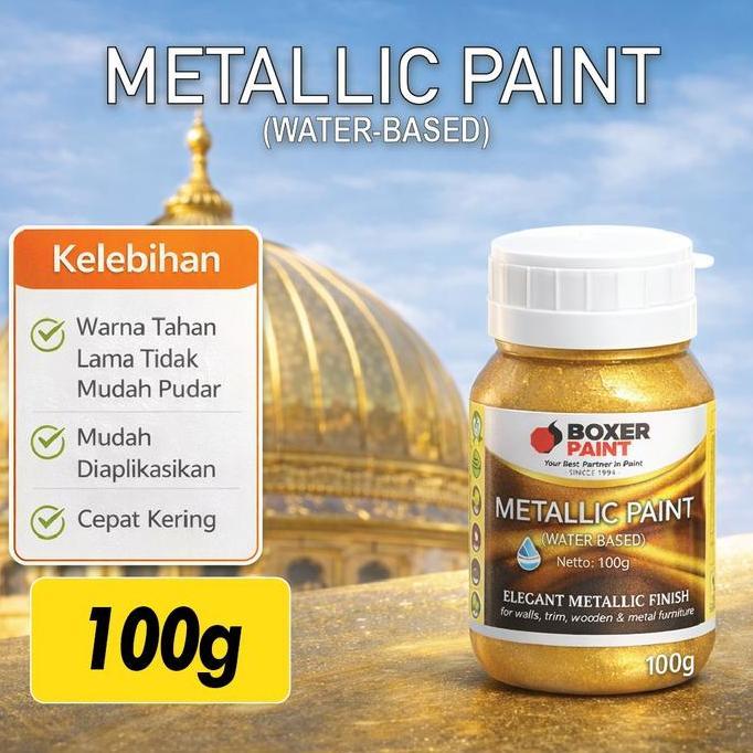 Cat Air Poster Metalik BOXER Metallic Paint WB (100g)