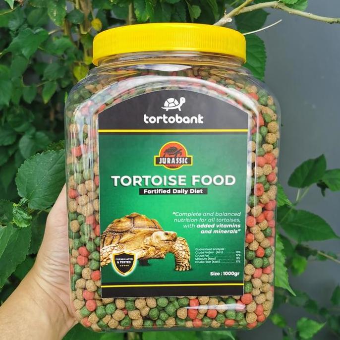 1 KG JURASSIC TORTOISE FOOD PELET KURA DARAT SULCATA PARDALIS ALDABRA CHERRYHEAD REDFOOT INDIAN STAR