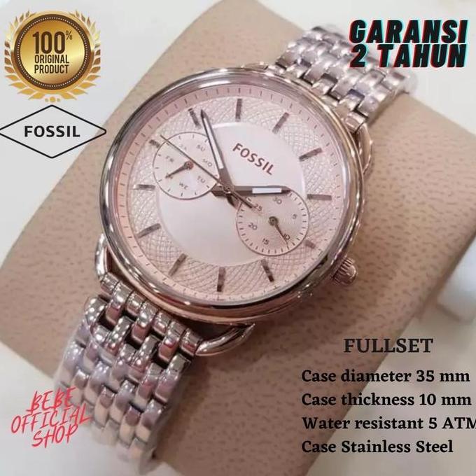 Best Seller [ORIGINAL] Jam Tangan FOSSIL Tailor ES3713 Rosegold / Jam Wanita Berkualitas 100% origin