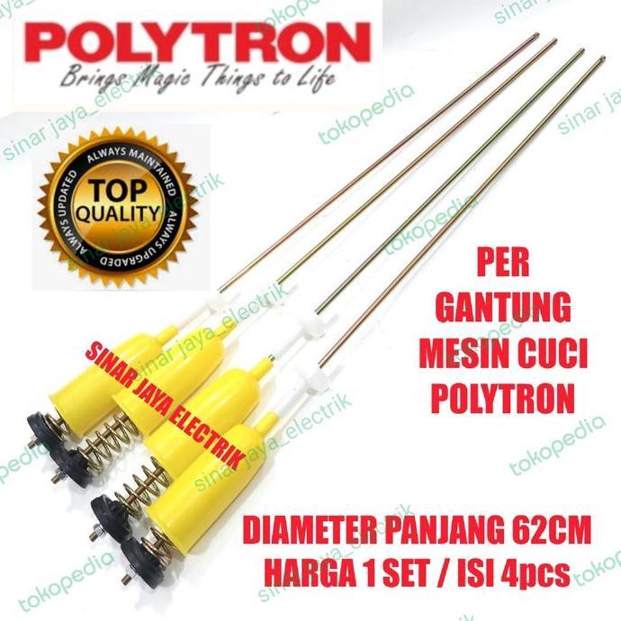 Shock Breaker Suspensi Per Gantung Mesin Cuci Polytron Top Loading Terbaru