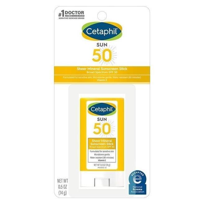 CETAPHIL Sheer Mineral Sunscreen Stick Zinc Titanium Sensitive SPF 50 ori