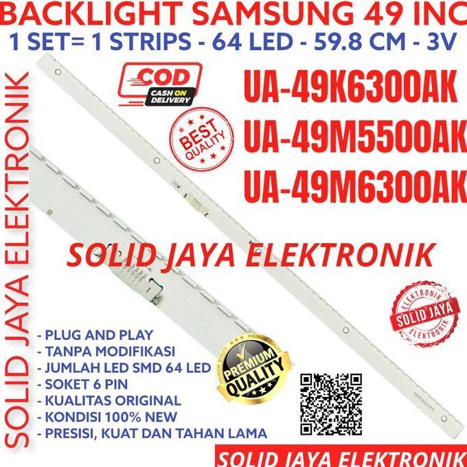 BACKLIGHT LED SAMSUNG 49 IN 49K6300AK 49M5500AK 49M6300AK LAMPU BL SMD DISKON