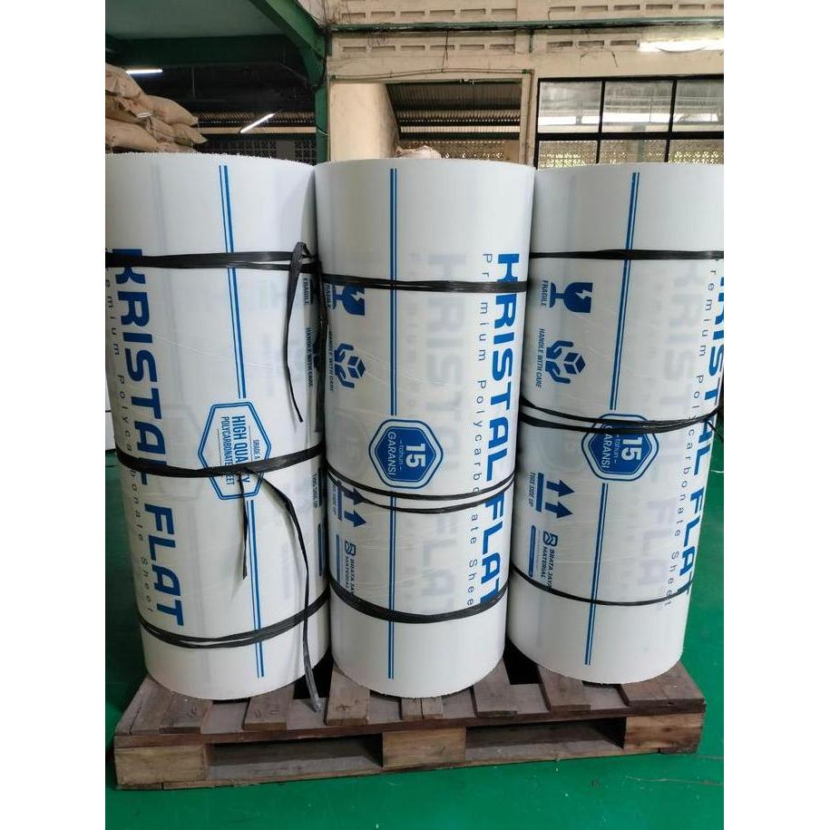 Kristal Flat Atap Kanopi Polycarbonate 4Mm Polikarbonat Poly Clear